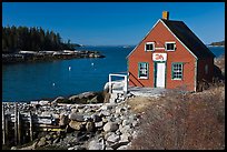 Red lobster shack. Stonington, Maine, USA ( color)
