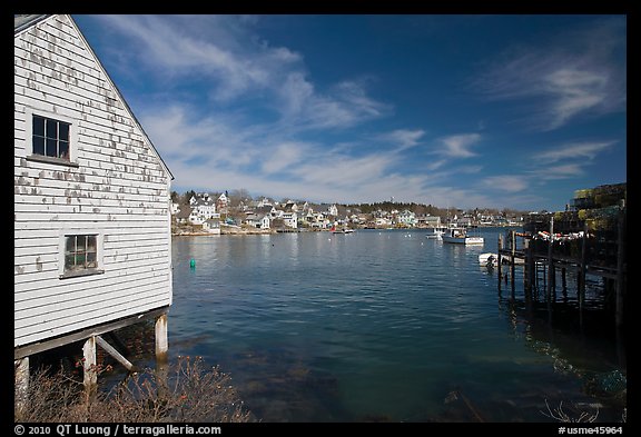 Lobstering village. Stonington, Maine, USA (color)