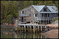 Wonsqueack harbor. Maine, USA (color)