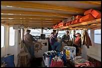 Aboard Isle-au-Haut mailboat. Isle Au Haut, Maine, USA