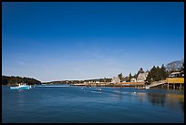 Isle-au-Haut harbor. Isle Au Haut, Maine, USA (color)