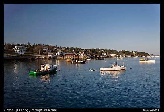 Lobster fleet, late afternoon. Stonington, Maine, USA (color)