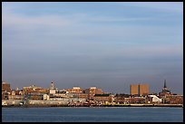 Skyline at sunrise. Portland, Maine, USA ( color)