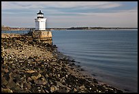 Bug Light and breakwater. Portland, Maine, USA