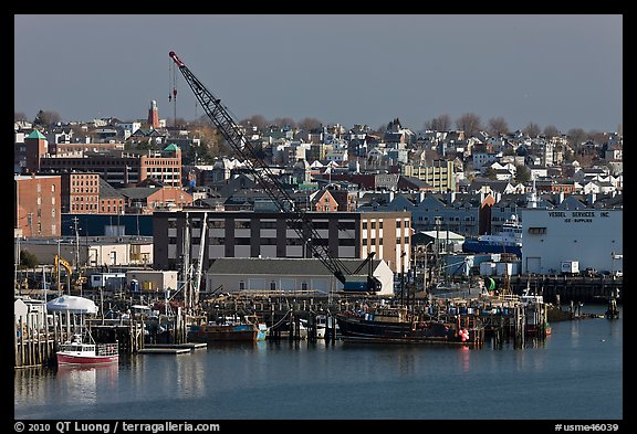 Portland waterfront. Portland, Maine, USA