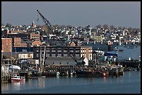 Portland waterfront. Portland, Maine, USA (color)