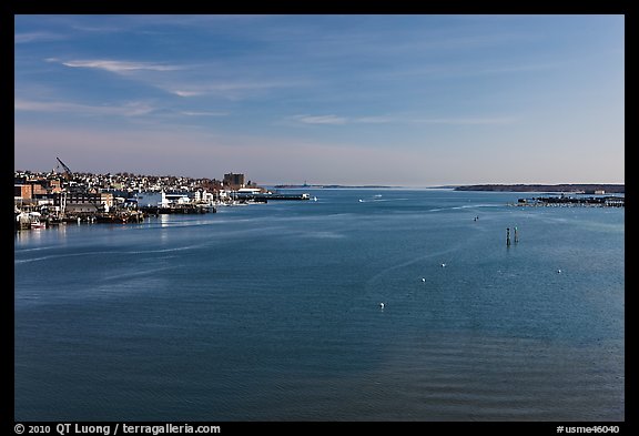 Portland harbor. Portland, Maine, USA (color)