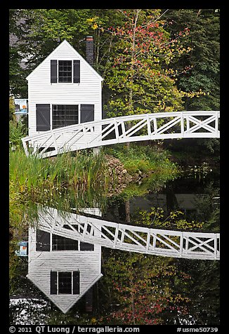 Somesville historical society house. Maine, USA (color)