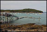 Harbor and Bar Island. Bar Harbor, Maine, USA