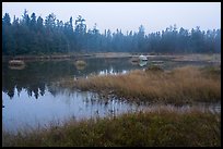 Desey Pond, dusk. Katahdin Woods and Waters National Monument, Maine, USA ( color)