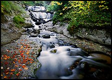 Sable falls in autumn, Pictured Rocks National Lakeshore. Upper Michigan Peninsula, USA ( color)