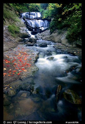 Sable Falls in autumn, Pictured Rocks National Lakeshore. Upper Michigan Peninsula, USA