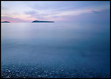 Islands in Lake Superior at dawn. USA ( color)