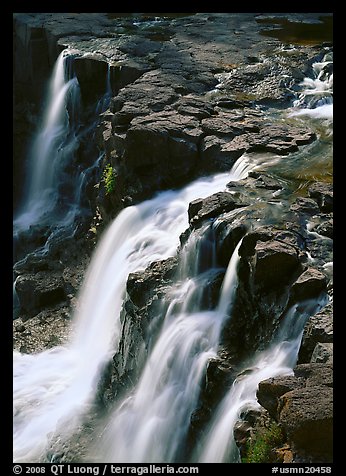 Goosebery falls, Goosebery State Park. Minnesota, USA (color)