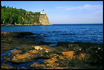 Split Rock lighthouse State Park, afternoon. Minnesota, USA (color)