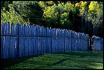 Fence, Grand Portage National Monument. Minnesota, USA (color)