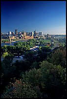 Saint Paul and the Mississipi River, early morning. Minnesota, USA (color)