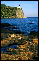 Split Rock lighthouse State Park, afternoon. Minnesota, USA ( color)