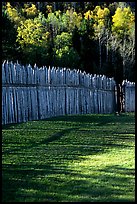 Fence, Grand Portage National Monument. Minnesota, USA (color)