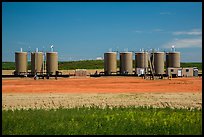 Oil tanks. North Dakota, USA (color)