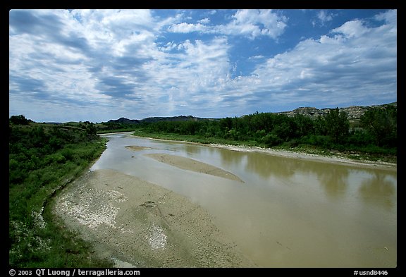 Little Missouri River. North Dakota, USA