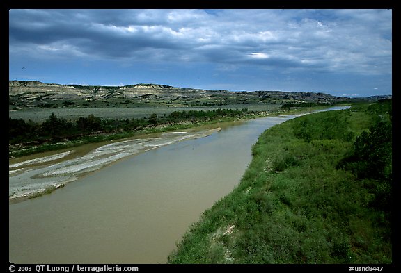 Little Missouri River. North Dakota, USA (color)