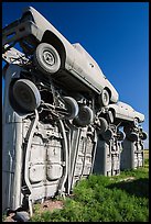 Carhenge Artwork made of scrapped cars. Alliance, Nebraska, USA (color)