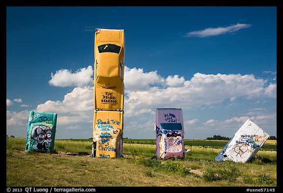 Car Art Reserve, Carhenge. Alliance, Nebraska, USA (color)