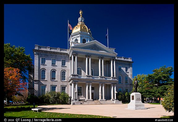 New Hampshire state house. Concord, New Hampshire, USA (color)