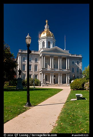 State capitol building of New Hampshire. Concord, New Hampshire, USA (color)