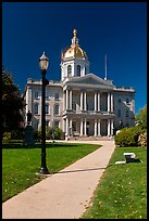 State capitol building of New Hampshire. Concord, New Hampshire, USA (color)