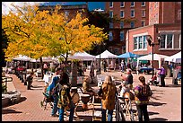 Saturday market in autumn. Concord, New Hampshire, USA ( color)