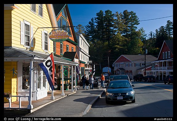 Street, North Woodstock. New Hampshire, USA (color)
