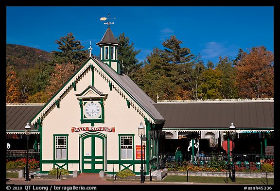 Historic train station. New Hampshire, USA (color)