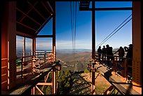 Cannon Mountain aerial tram top station, White Mountain National Forest. New Hampshire, USA ( color)