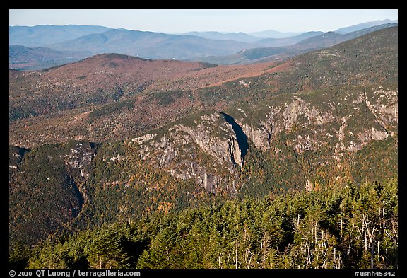 View from Cannon Mountain, White Mountain National Forest. New Hampshire, USA