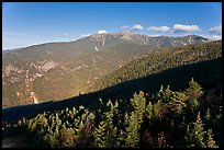 Forests and mountains, Franconia Notch State Park, White Mountain National Forest. New Hampshire, USA (color)