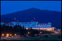 Mount Washington hotel at night, Bretton Woods. New Hampshire, USA ( color)