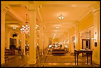 Hotel Lobby, Omni Mount Washington resort, Bretton Woods. New Hampshire, USA (color)