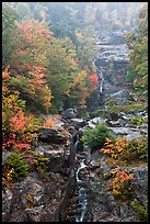 Waterfall, Crawford Notch State Park, White Mountain National Forest. New Hampshire, USA