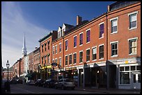 Street and church. Portsmouth, New Hampshire, USA ( color)