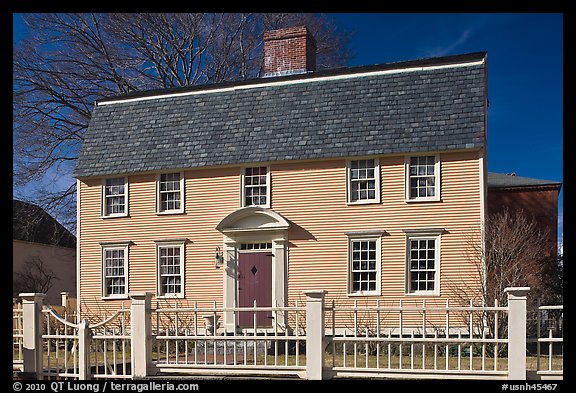 Oracle House, 1702, one of the oldest in New England. Portsmouth, New Hampshire, USA (color)