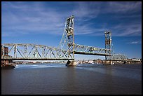 Memorial bridge. Portsmouth, New Hampshire, USA (color)