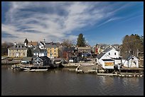 Waterfront houses. Portsmouth, New Hampshire, USA