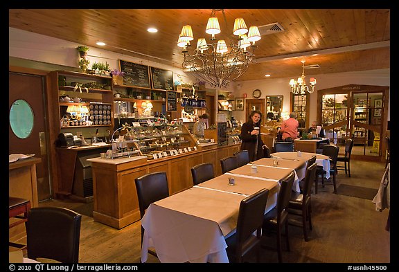 Restaurant interior. Walpole, New Hampshire, USA (color)