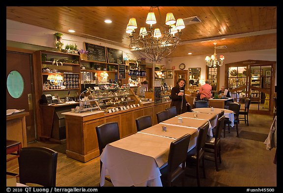 Restaurant interior. Walpole, New Hampshire, USA