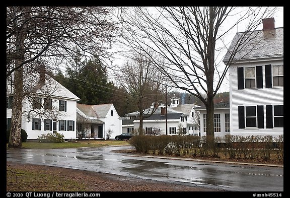 Houses. Walpole, New Hampshire, USA (color)
