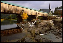 Triple-arch covered bridge, Bath. New Hampshire, USA