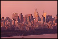 Manhattan skyline at sunrise. NYC, New York, USA ( color)