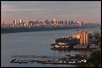New York City seen from New Jersey, early morning. NYC, New York, USA ( color)
